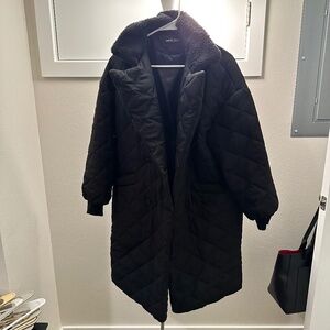 black puff coat